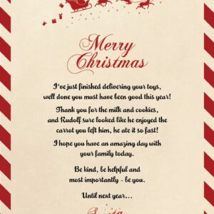A Christmas letter for children from Santa free to download from Blackbird Design Shop