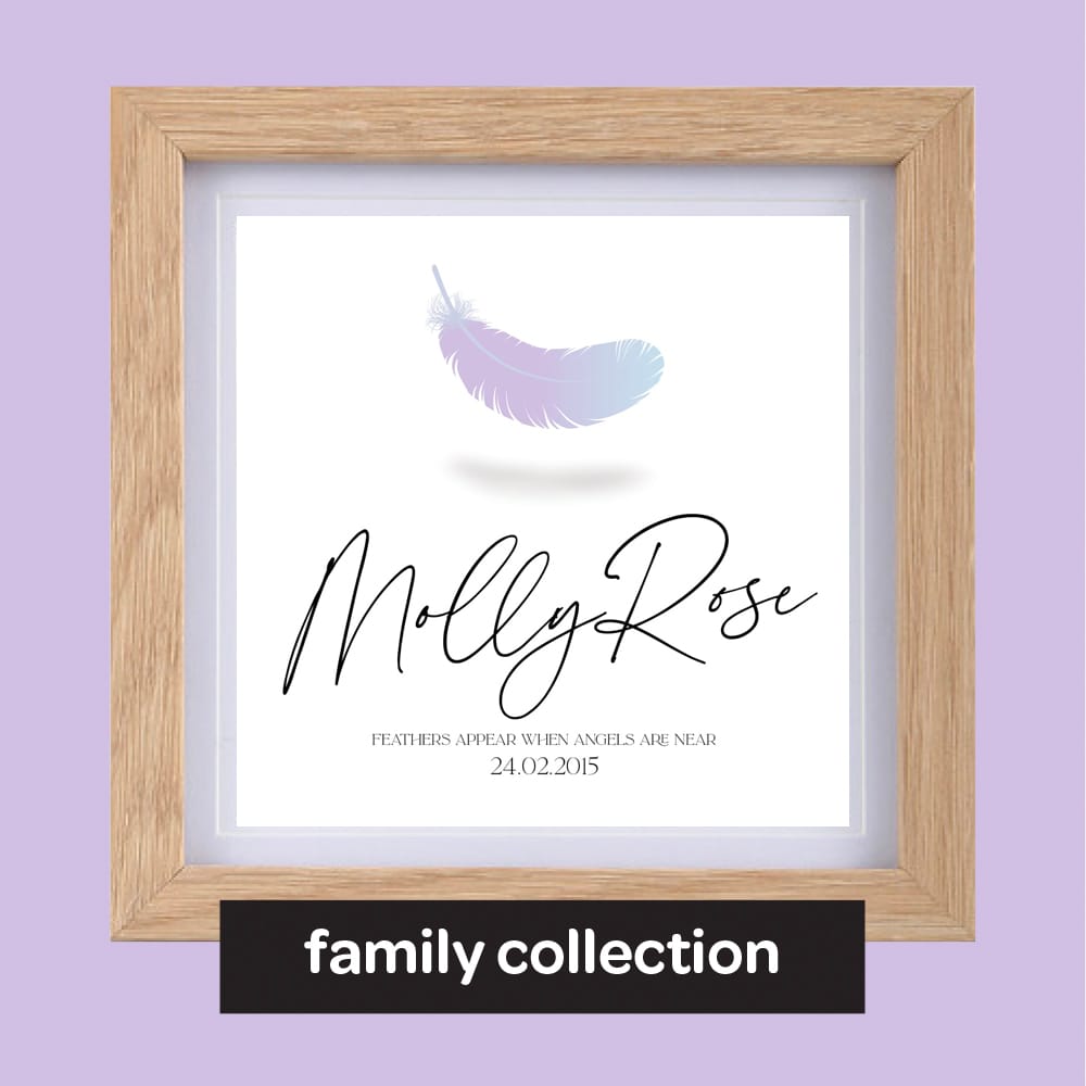 Shop family collection prints from mothers day prints to memorial from Blackbird Design Shop