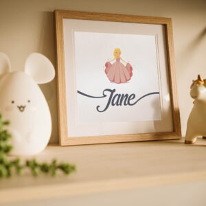 A custom name print for a nursery decoration for kiwi kids