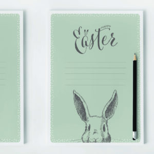 A cute letter from the easter bunny print for easter time