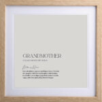 A printed gift for a grandmother from Blackbird Design Shop New Zealand