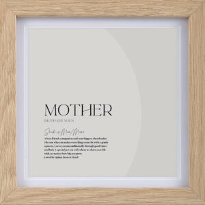 A special mother print showing why she is so important as a gift idea in New Zealand